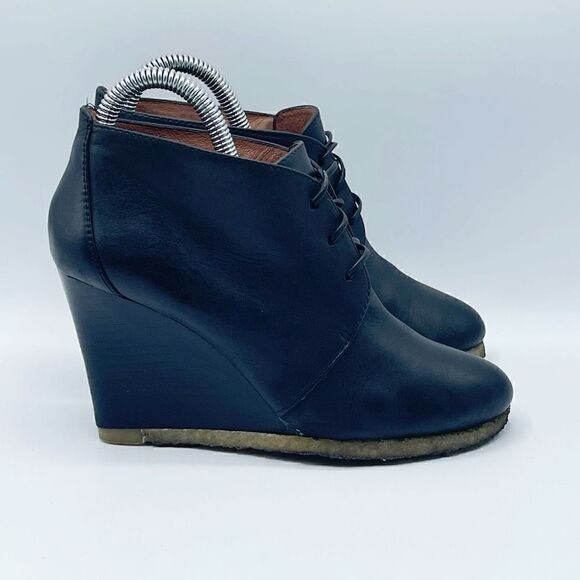 Louise et Cie rubber sole leather black booties - Women’s 6.5 / 36.5 - Picture 2 of 12